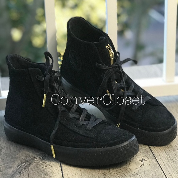 Converse Shoes - NWT Converse Ctas Modern HI Suede Black W AUTHENTI